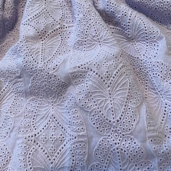 Purple Pastel Eyelet Lace Fabric